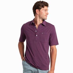 Criquet Shirts Performance Players Shirt - Farrell Stripe - Burgundy Size ss